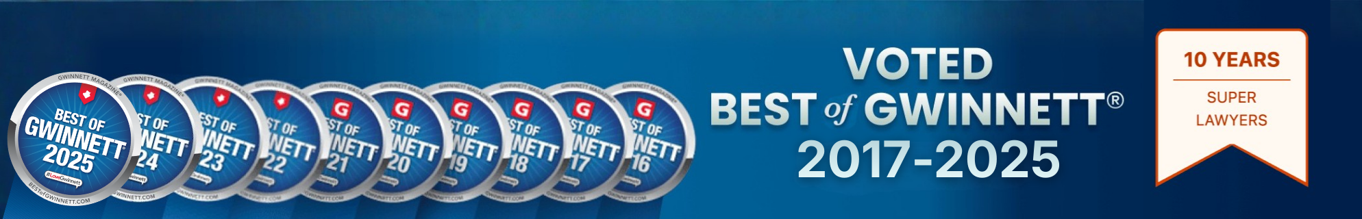 awards banner